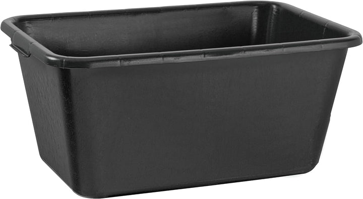BURI 5 Stück Mörtelwanne 65 Liter Mörtelkasten rechteckig, schwarz - Baueimer Maurerkasten Mörtelküb