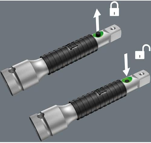 Wera 8796 LC Zyklop-Verlängerung Flexible-Lock mit Schnelldrehhülse, lang, 1/2 1/2''X250.0 250 mm, 2