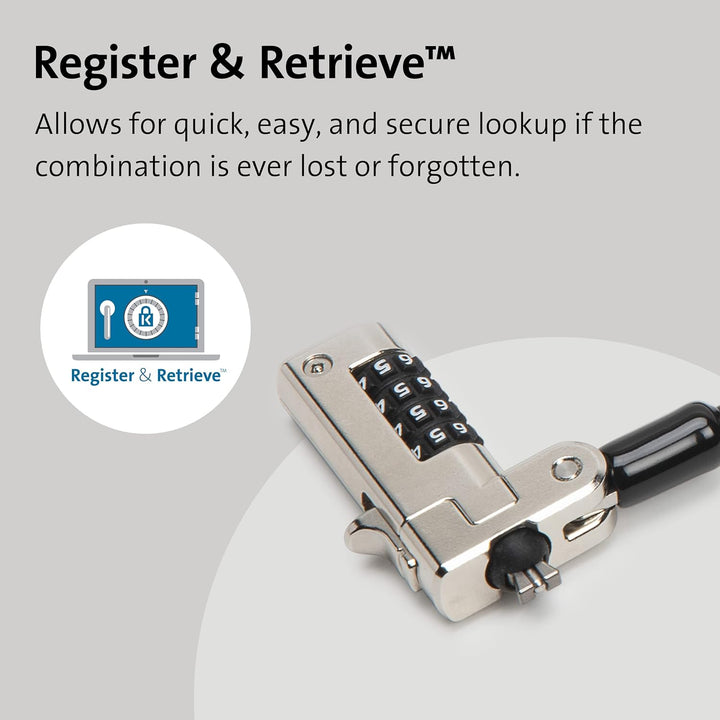 Kensington N17 Dell Notebook-Schloss – Kombination (K68008WW) schwarz, Kombination