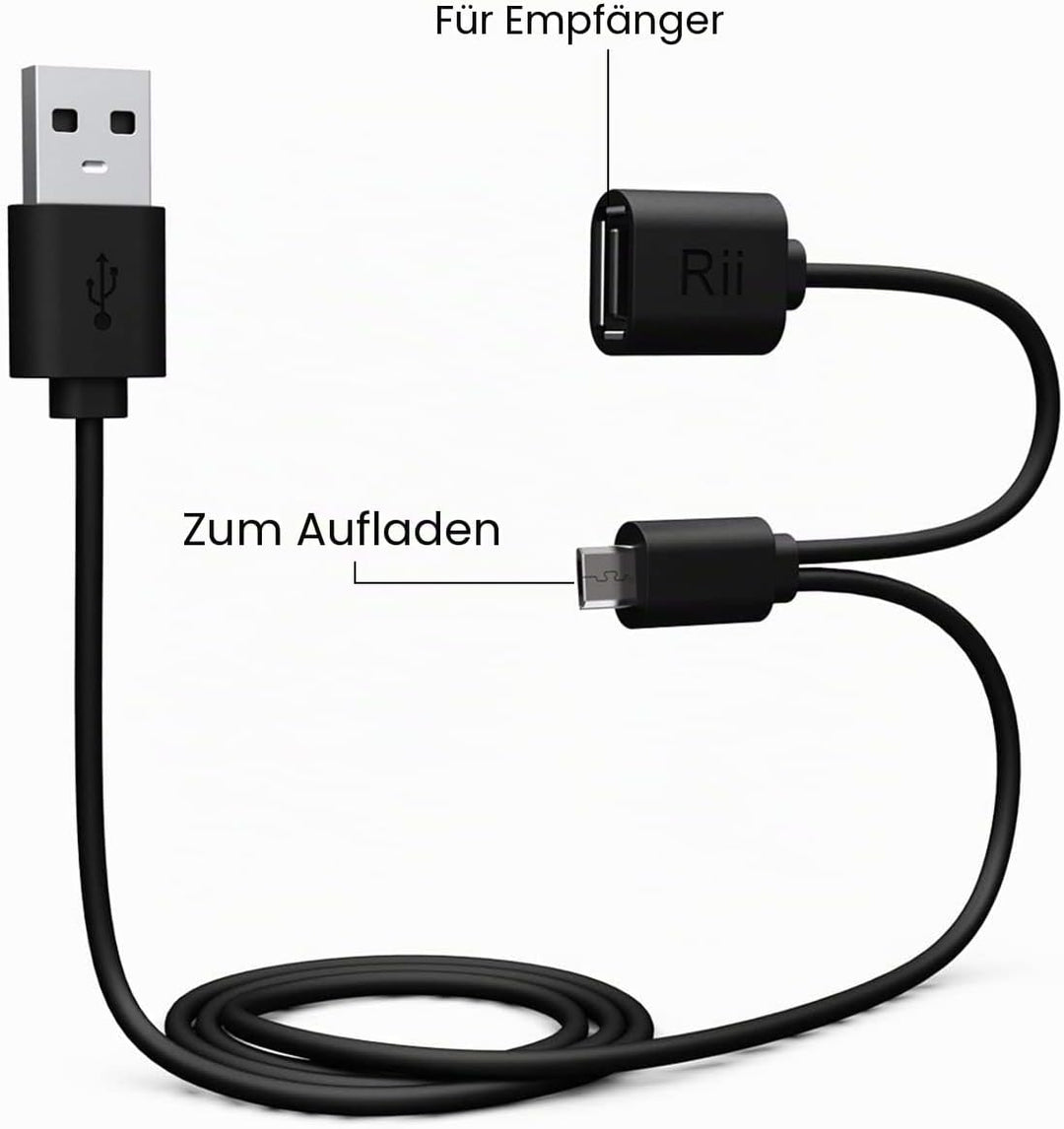 Rii Mini i8+ Wireless-Tastatur Mit Touchpad Und Hintergrundbeleuchtung für Smart TV, PC, HTPC, Konso