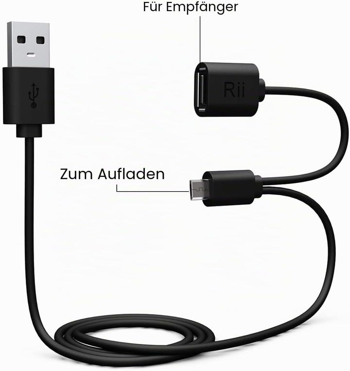 Rii Mini i8+ Wireless-Tastatur Mit Touchpad Und Hintergrundbeleuchtung für Smart TV, PC, HTPC, Konso
