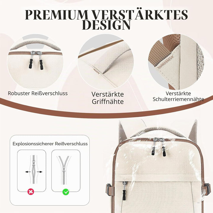 Hayayu für Easyjet Handgepäck 45x36x20 Reise Rucksack Handgepäck Flugzeug Tasche Reiserucksack 30L R