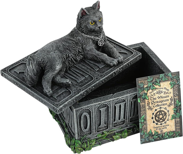 Nemesis Now, Tarot-Box des Wächters des Glücks, 17 cm, Schwarz, Kunstharz, Einheitsgrösse