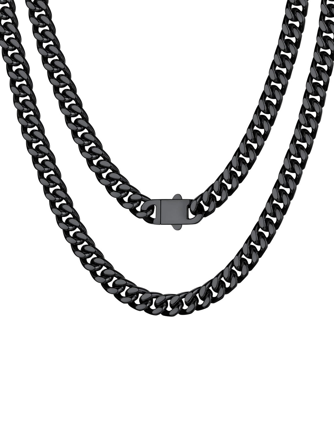 Bestyle Personalisierte Miami Panzerkette aus Edelstahl Breite 5/7 / 9 / 12mm Kubanische Kette Länge