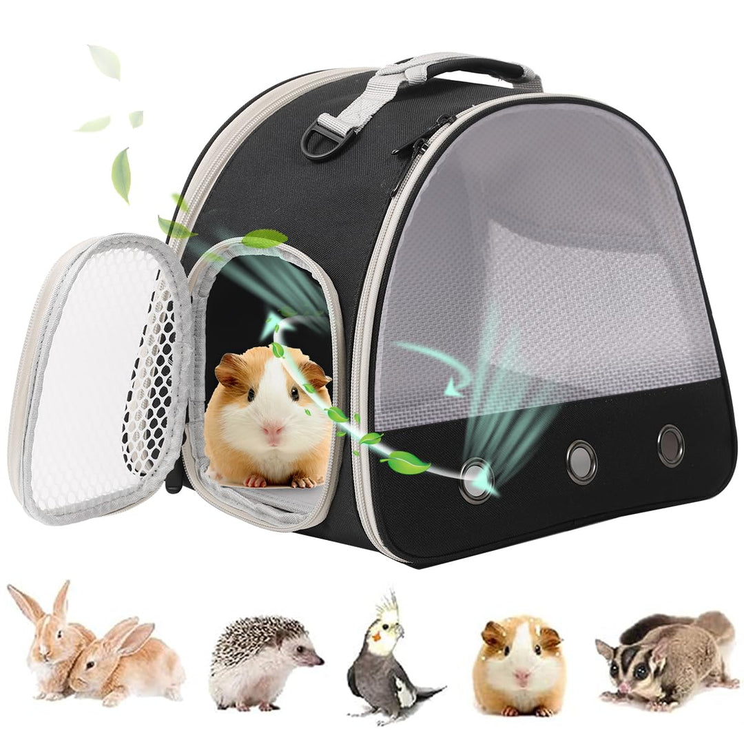 Meerschweinchen Träger Rucksack, klare Blase Fenster Rucksack für Meerschweinchen, Hase Ratte Vogel