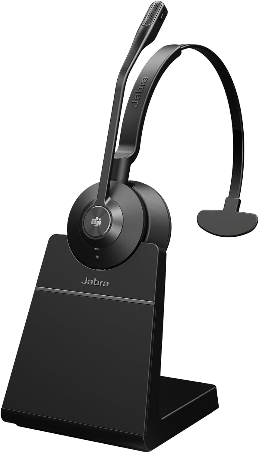 Jabra Engage 55 Schnurloses Mono Headset mit Link 400 USB-A DECT-Adapter - Mikrofon mit Geräuschunte