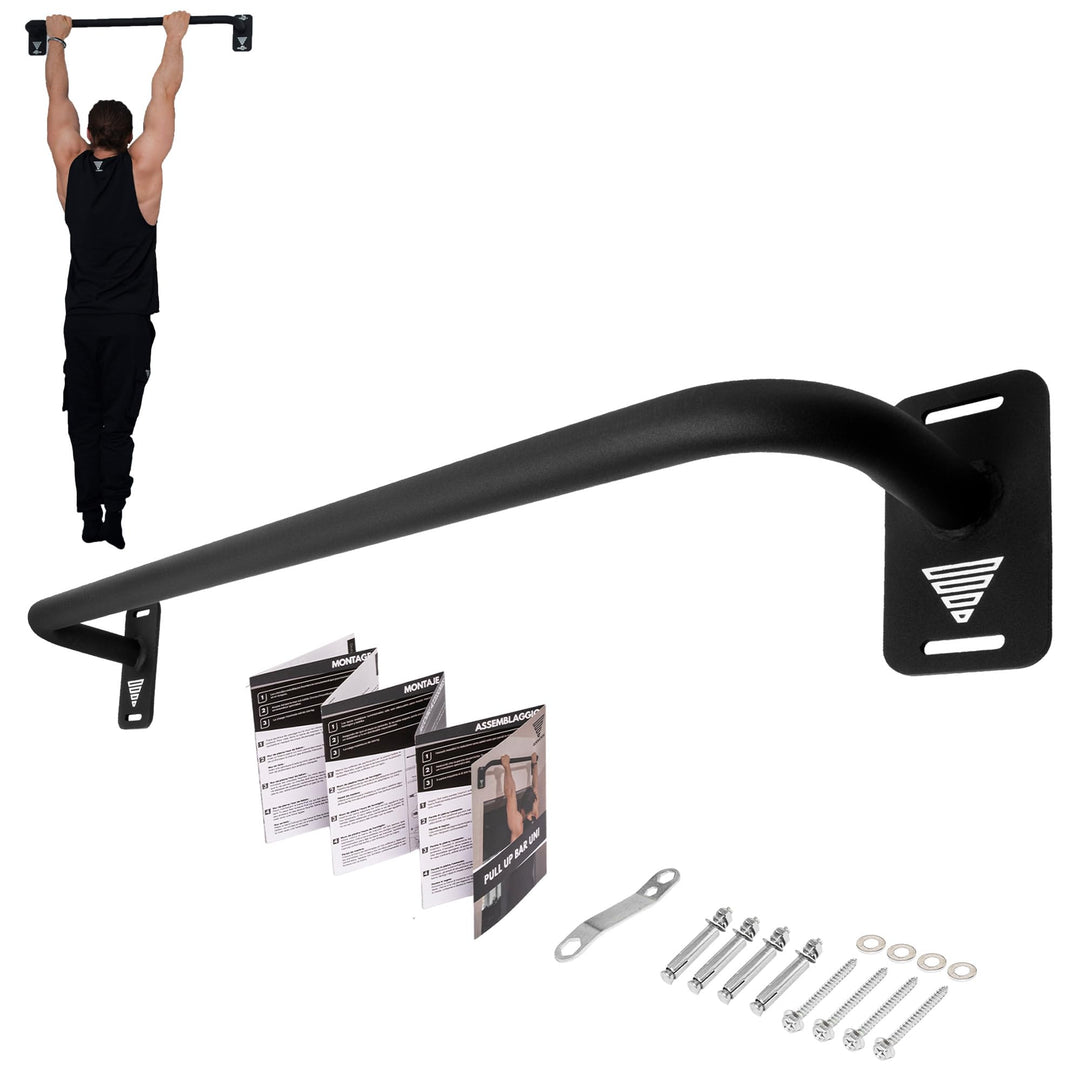 GORNATION Klimmzugstange zur Wandmontage, Pull-up Bar, Multifunktionale Klimmzugstange mit Rutschfes