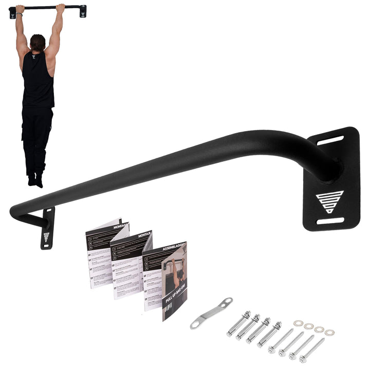 GORNATION Klimmzugstange zur Wandmontage, Pull-up Bar, Multifunktionale Klimmzugstange mit Rutschfes