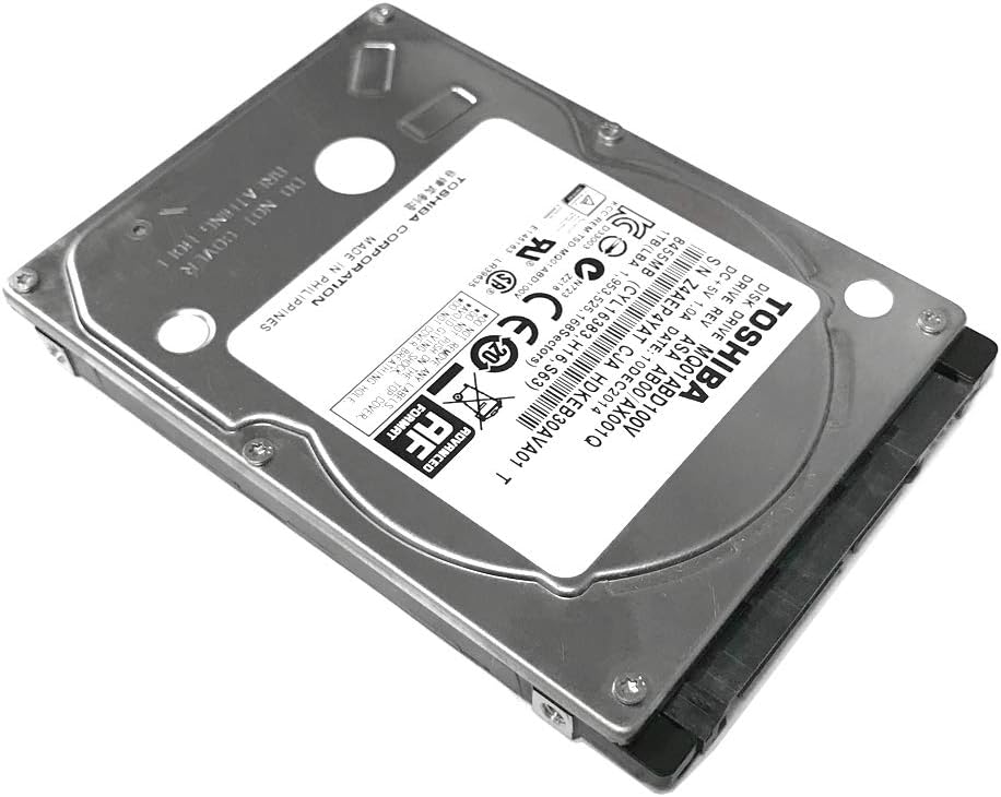 Toshiba MQ01ABD100V Notebook-Festplatte, 1 TB, 5400 U/min, 8 MB Cache, SATA, 3,0 GB/s, 2,5 Zoll (6,3