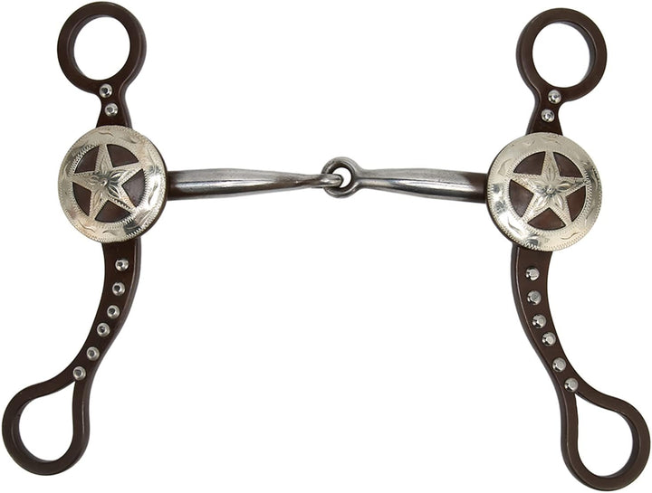 HEEPDD Pferdegebiss, Schönes Antikes Pferdegebiss aus Edelstahl für Pferderennen