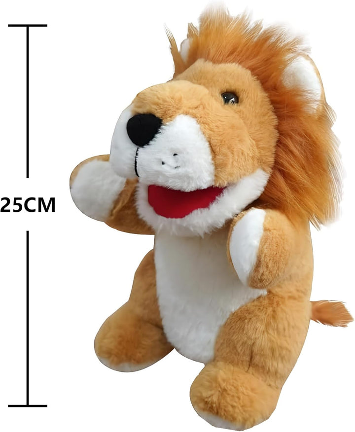 2026 Tierhandpuppen für Kinder,Kleinkind enthält Wolf,Tiger,Löwe,AFFE und bewegliche offene Münder,p