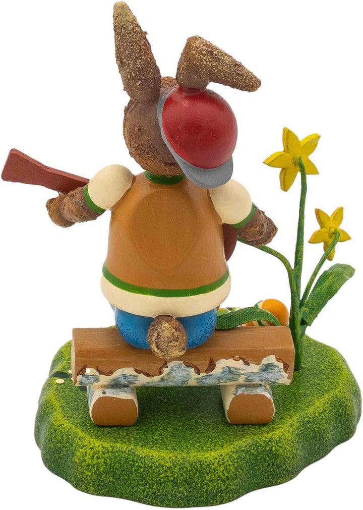 Hubrig Hasenmusikant Hase mit Gitarre, Höhe etwa 9 cm