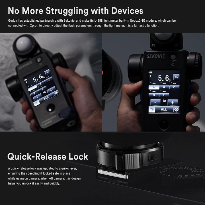 Godox XProII-S TTL Wireless Flash Trigger, 2.4G Wireless HSS 1/8000s Flash Transmitter Compatible fo