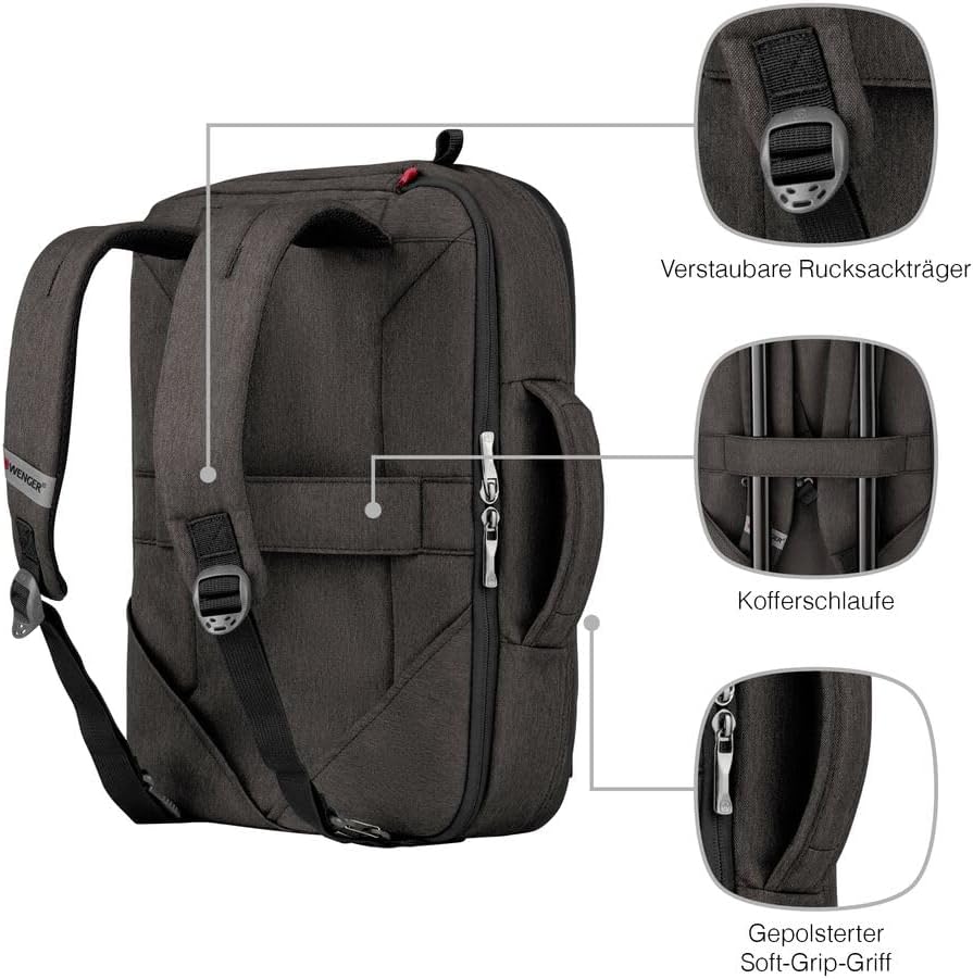 WENGER Laptop-Rucksack mit Tablet-Fach, Notebook bis 16 Zoll, Tablet bis 10 Zoll, Organizer, Damen H