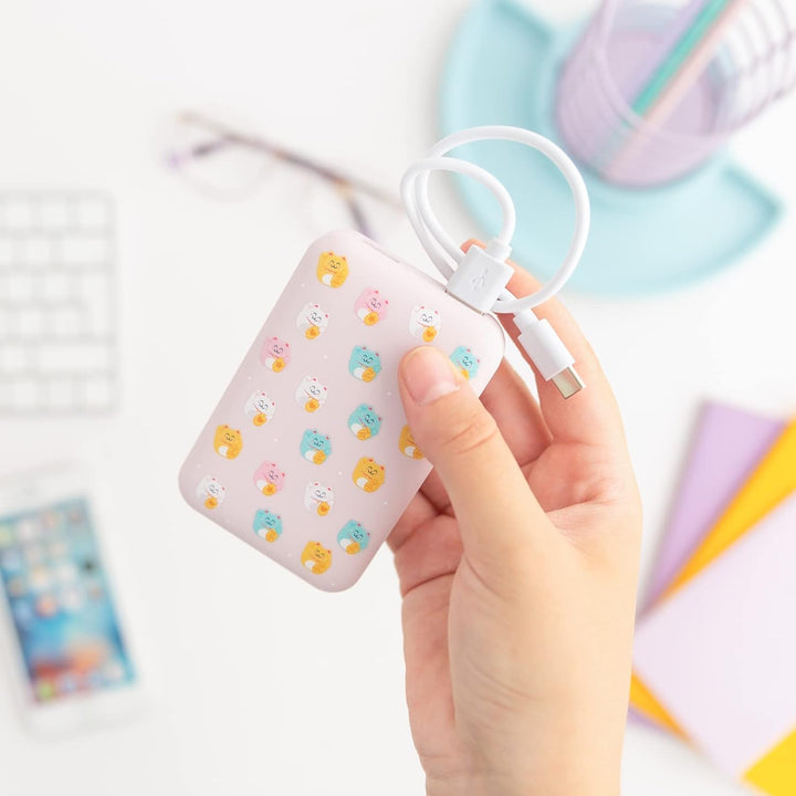 Mr Wonderful Power Bank, Slimmest USB 3A High Speed 10000 Ah Wondee externer Akku Kittens, tragbarer