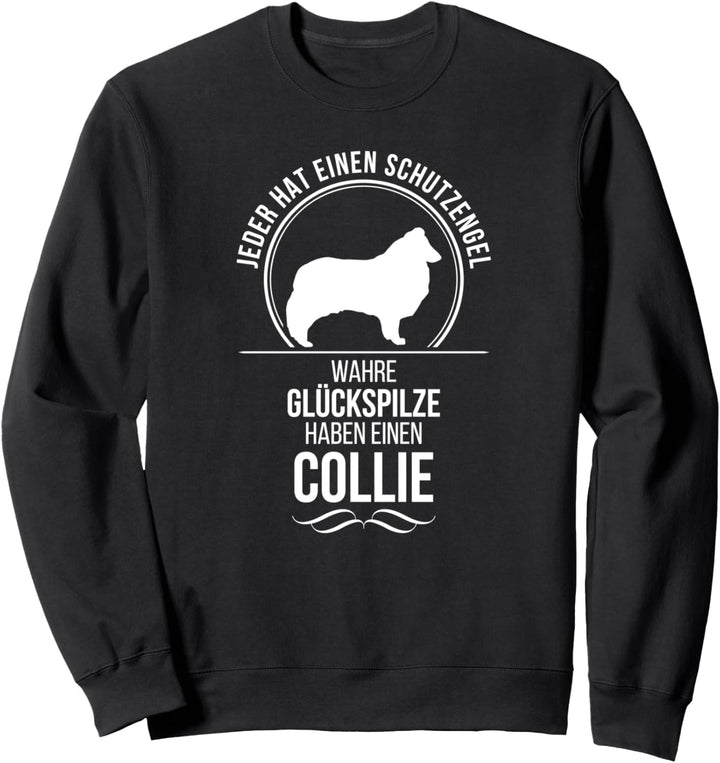 Collie Langhaar Schutzengel Hund Hundespruch Sweatshirt