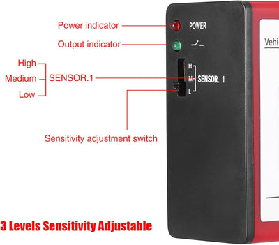 Fafeicy Fahrzeugdetektor Universal Ground Sensing Detektor Einkanal Induktive Schleife Fahrzeug Dete