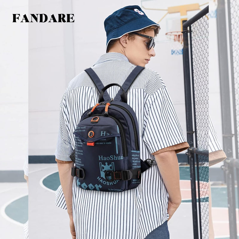 FANDARE Brusttasche Sling Bag Schulrucksack Sporttasche Herren Damen Schulranzen Umhängetaschen Cros