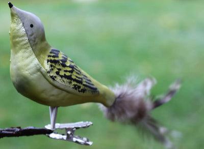 Dekohelden24 Set mit 3 Kernkugeln auf Clip, Farbe wählbar, 6er Set Wintervögel, 6er Set Wintervögel