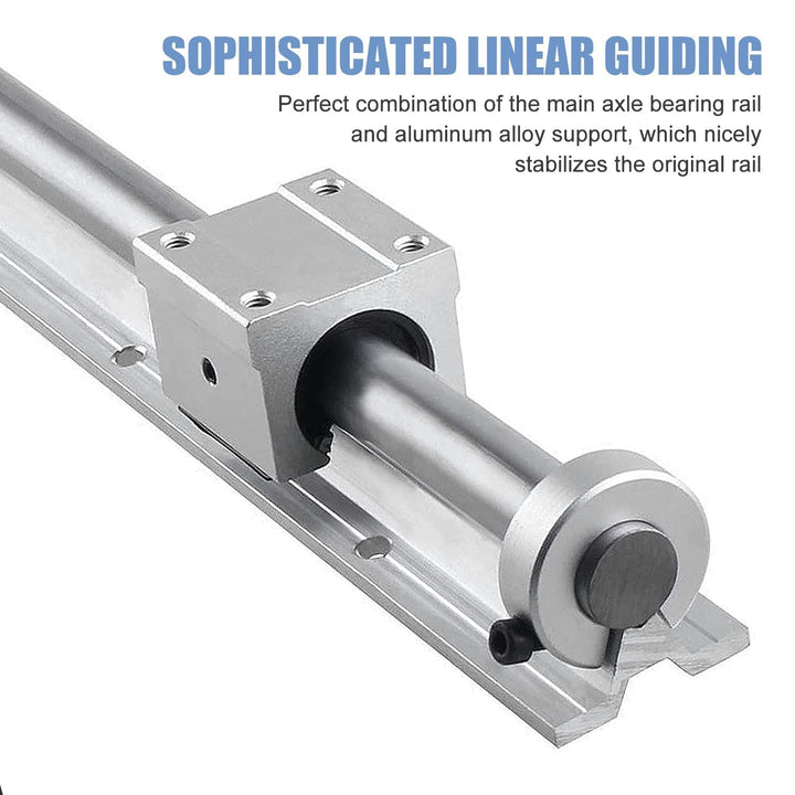 CNCMANS 2Stücke SBR20 800mm Linearführung Linearschiene Führungsschiene mit 4Stücke SBR20UU Linearla