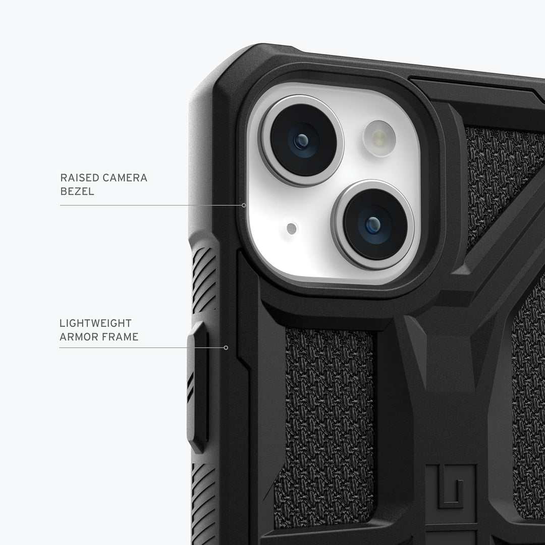 URBAN ARMOR GEAR Monarch Schutzhülle kompatibel mit Apple iPhone 15 Plus Hülle [Wireless Charging ko