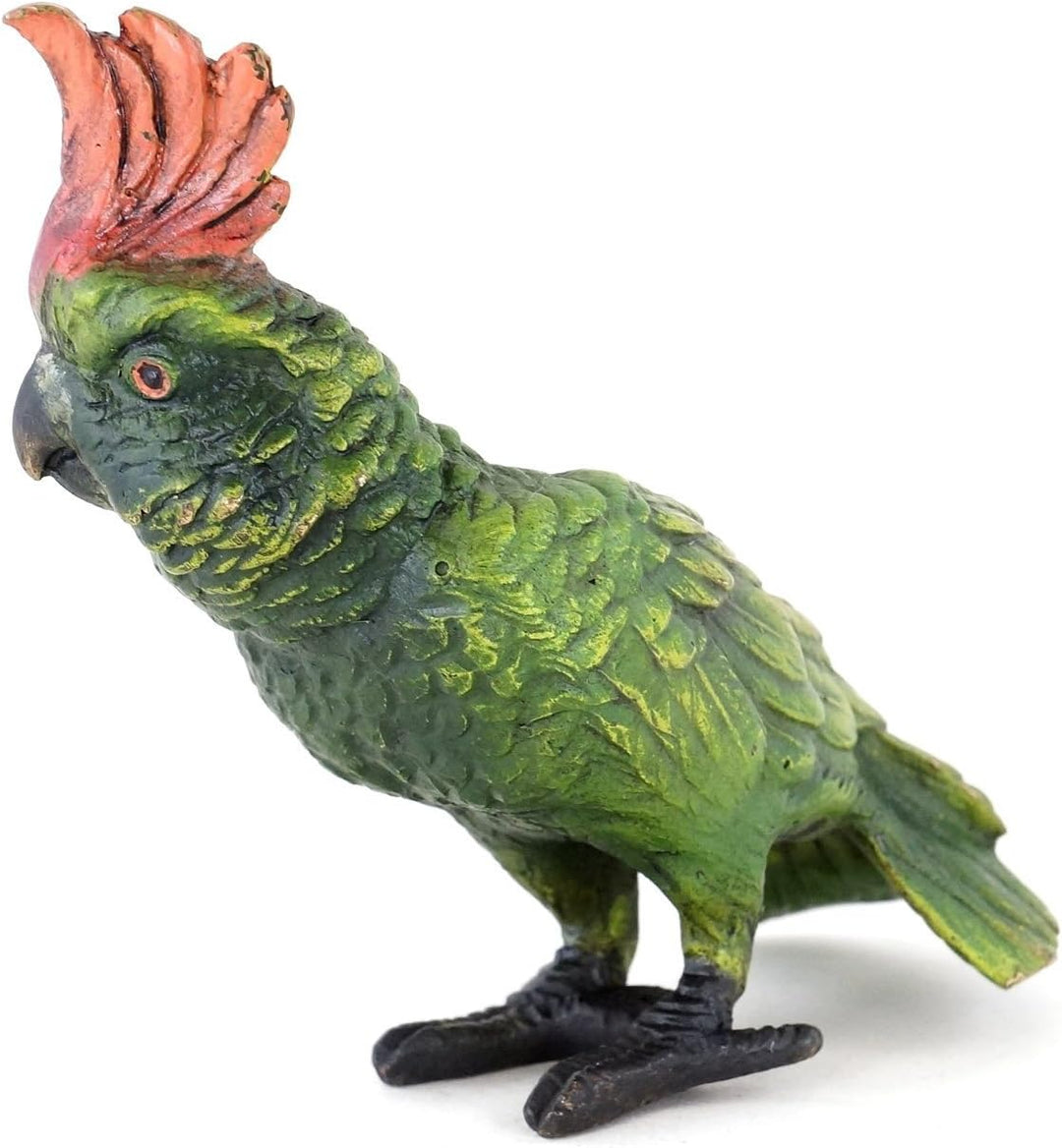 Wiener Bronze - Kakadu - Papagei - handbemalte Vogelskulptur - authentische Tierfigur - Dekostatue -