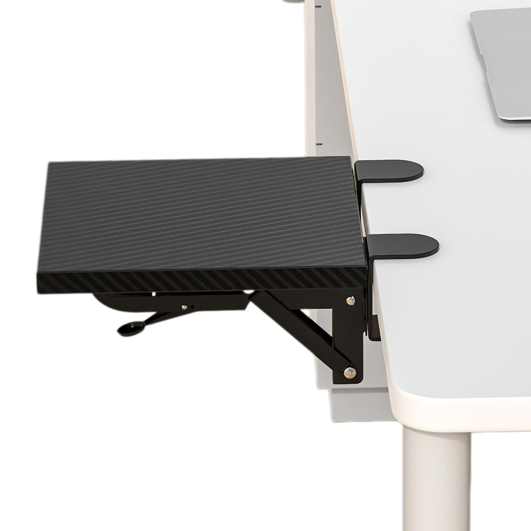 Tischverlängerung, Schreibtisch Erweiterung Ergonomische 20×24cm, 90° Faltbare Armauflage, Schreibti