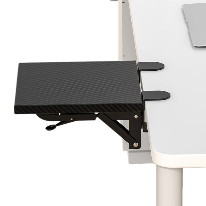 Tischverlängerung, Schreibtisch Erweiterung Ergonomische 20×24cm, 90° Faltbare Armauflage, Schreibti