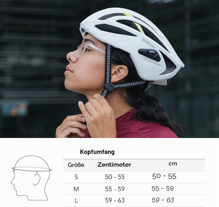 Sena R2 / R2 EVO Smart Rennradhelm S R2 Mattgrau, S R2 Mattgrau