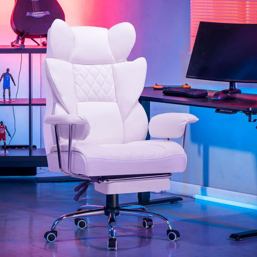 GTPLAYER Gaming Stuhl, Bürostuhl mit Taschenfeder-Lendenwirbelstütze, komfortabler breiter Büro-Comp
