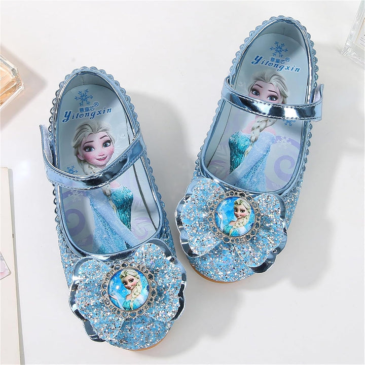 FStory&Winyee Mädchen Prinzessin Schuhe Kinder ELSA Sandalen Partei Glitzer Kristall Schuhe Mädchen