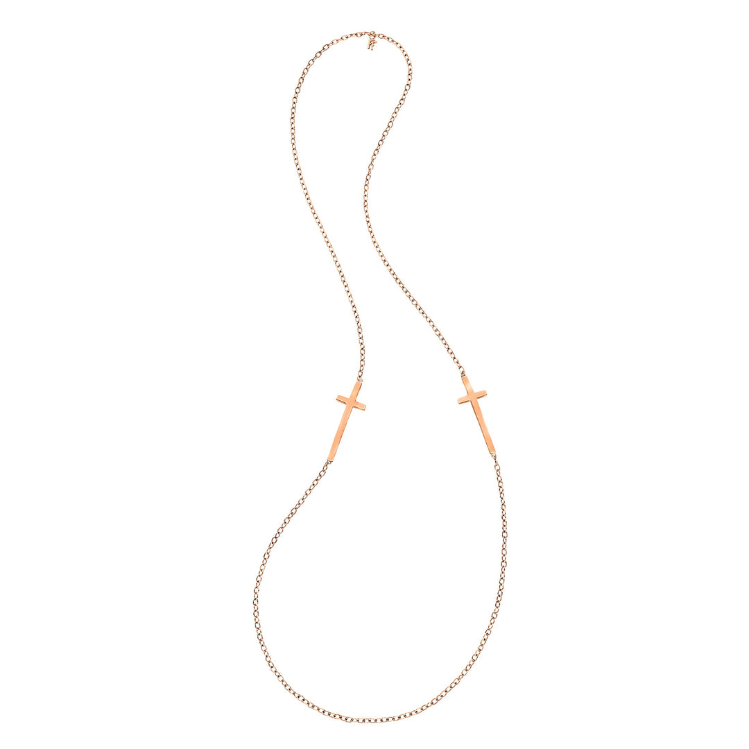 Folli Follie 1n13t005r Damen-Halskette, 80 cm