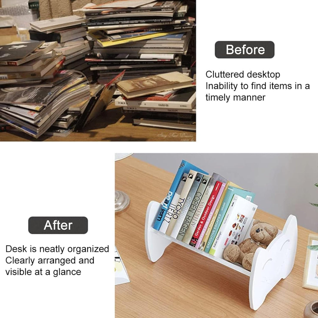 Kinder-Bücherregal, Mini Kompakter Bücherregal, Buchständer Kinder Bücher-Organizer, Kinderregal für