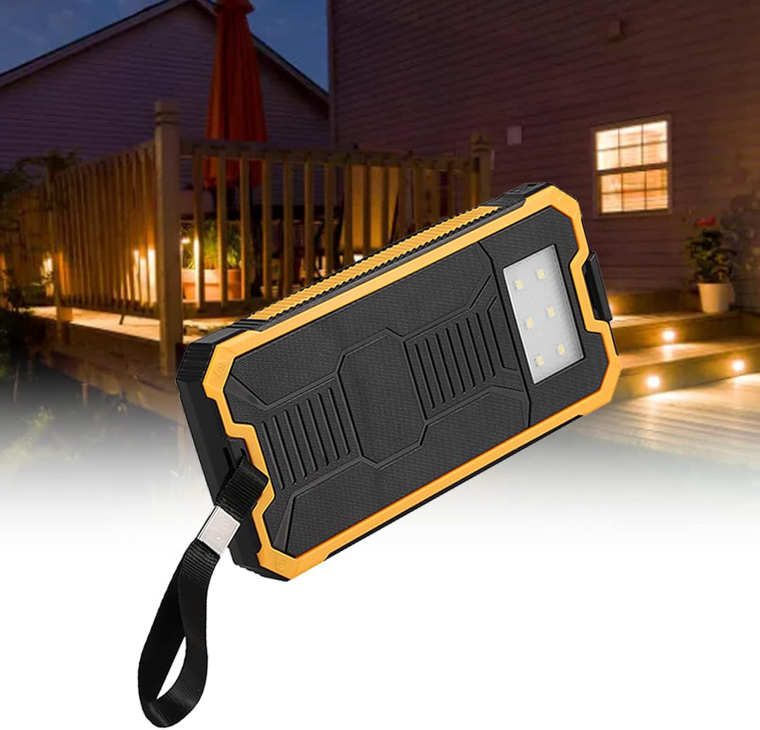 20000MAH Solar Power Bank Tragbares Ladegerät, Dual USB Solar Panel Ladegerät mit Schnellem Gebühren