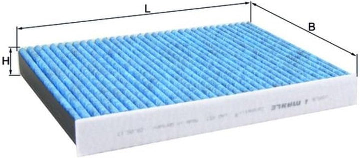 MAHLE LAO 437 Innenraumfilter Allergen-, Bakterien- und Geruchsschutz, Allergen-, Bakterien- und Ger