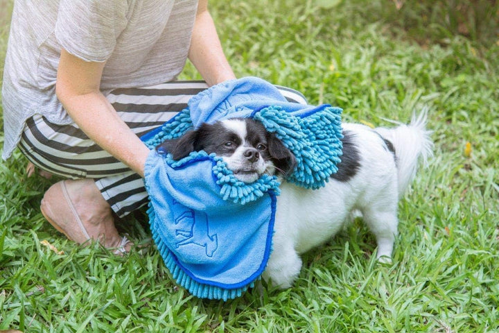 Tuff Pupper Schnelltrocknendes Handtuch für Hunde | Ultra saugfähiges Mikrofaser-Shammy | Extra gros