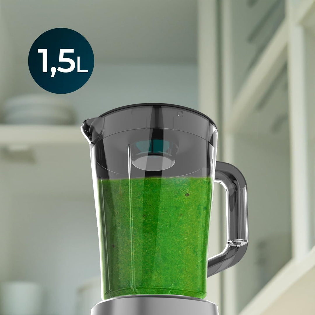 Cecotec Standmixer Power Black Titanium 1300MAX B Pro, 1300 W, 20.000 U/min, 2 Stufen + Pulse, 1,5 l