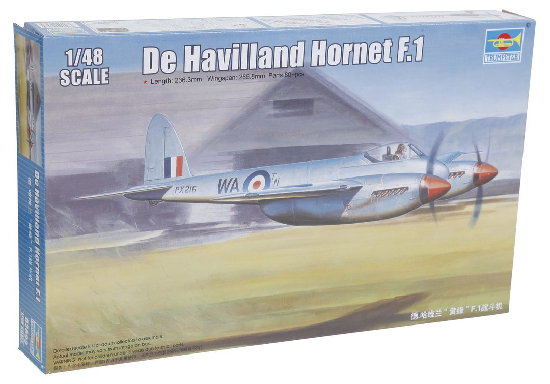 Trumpeter 02893 - Modellbausatz DE Havilland Hornet F1
