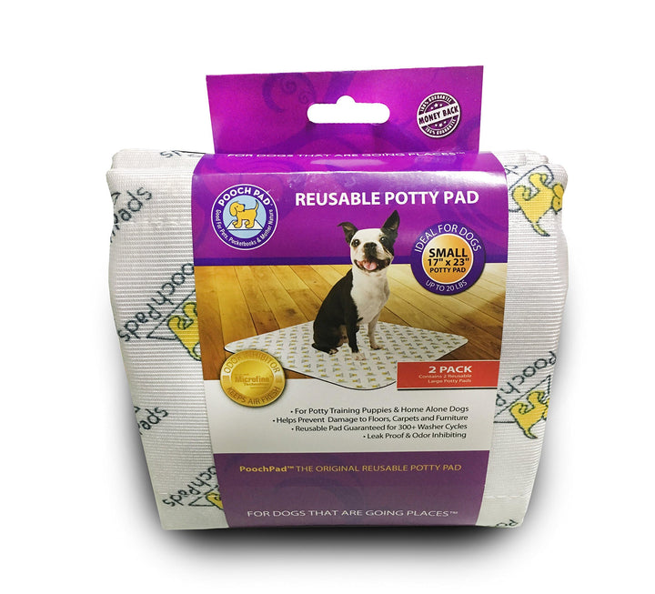 PoochPad Original waschbare, wiederverwendbare Töpfchenunterlage, klein, 2 Stück – unübertroffene Ge