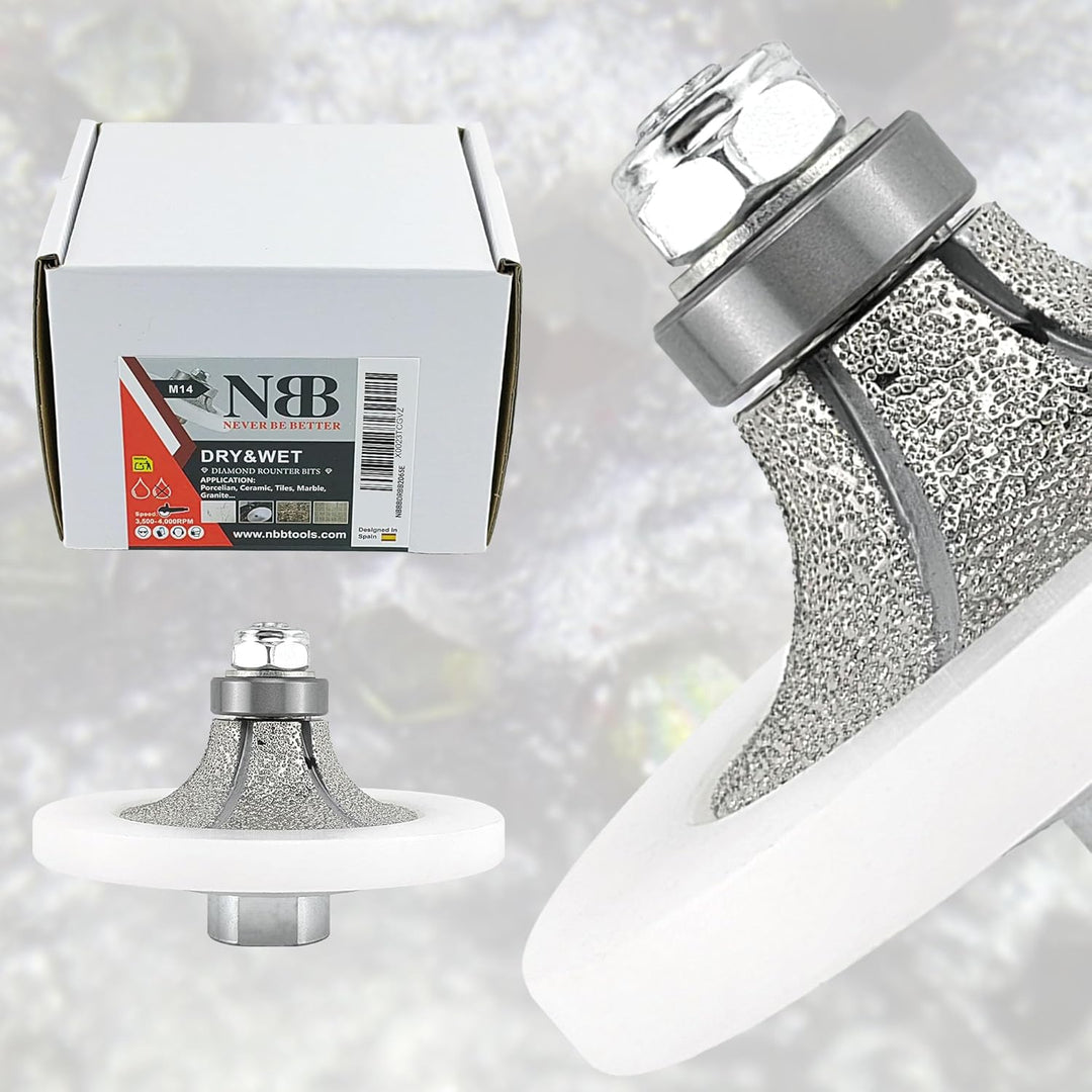 NBB Diamant-Profilscheibe Diamantfräser Fräsbohrer Trennreibahle Profilierungs-Bit für Porzellan Fli