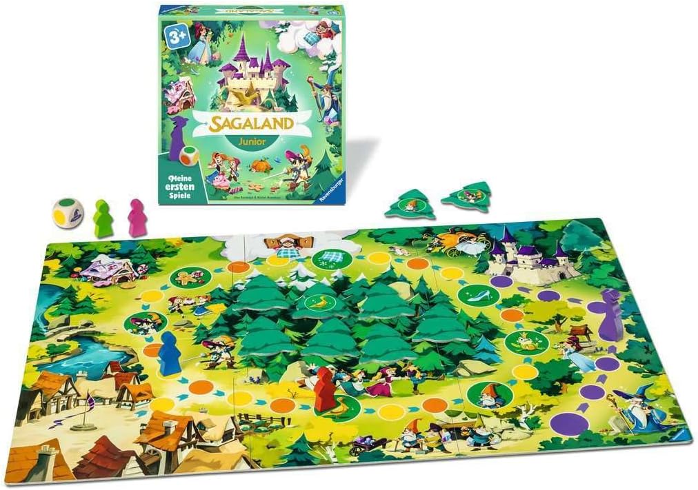 Ravensburger 12010007 Sagaland Junior - Meine ersten Spiele: Kinderspiel, Spiele 3 ab 3 Jahren, für