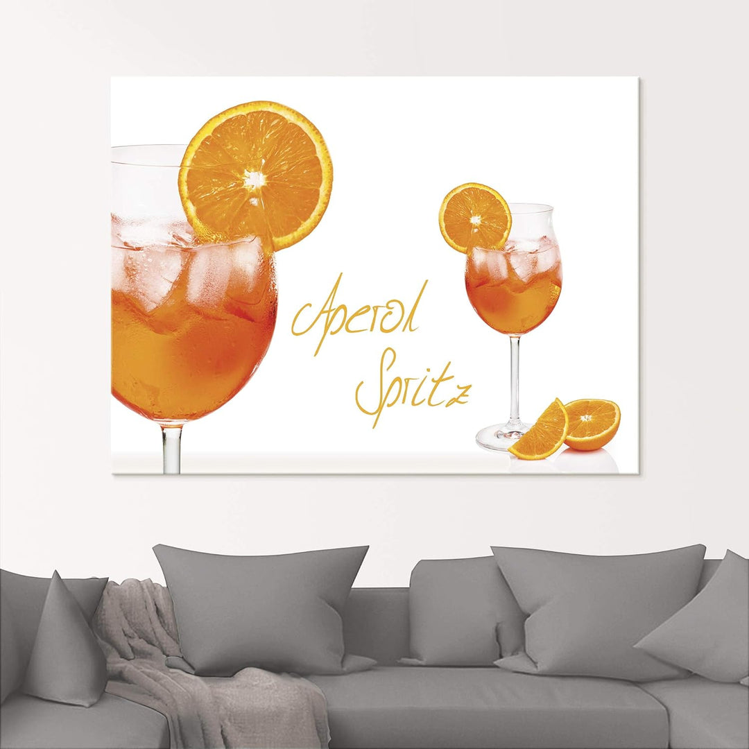ARTland Glasbilder Wandbild Glas Bild einteilig 30x60 cm Hochformat Cocktails Früchte Obst Cocktailb