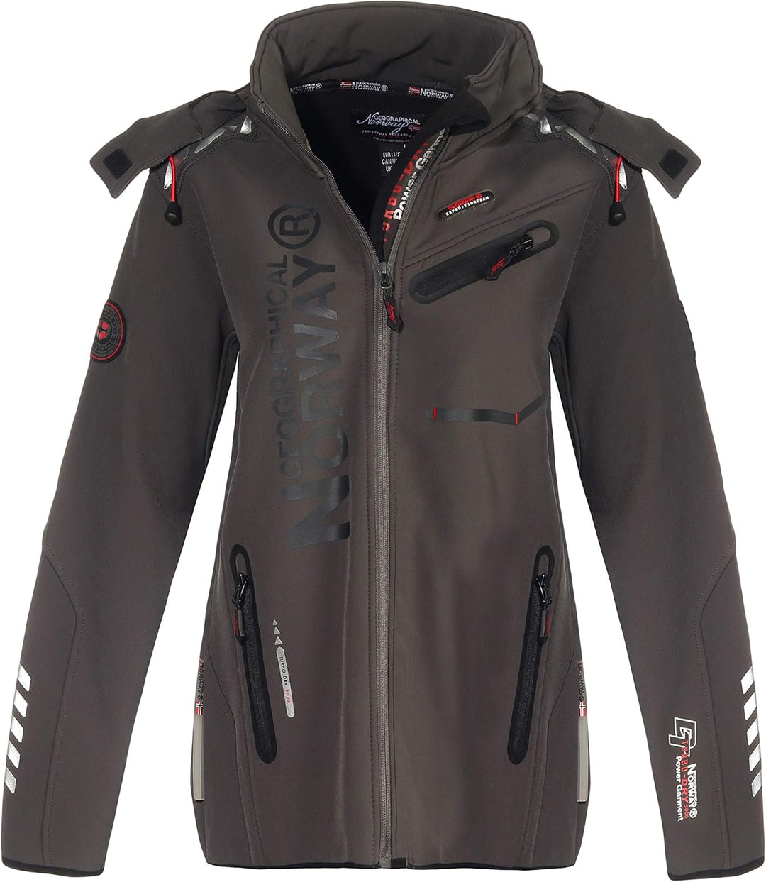 Geographical Norway Damen Jacke Softshell M Grau / Schwarz, M Grau / Schwarz