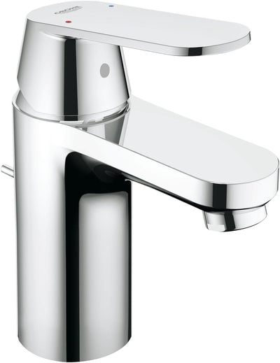 GROHE Eurosmart Cosmopolitan Badarmatur, Zugstange, Standard-Auslauf ES 2337700E, Silber mit Zugstan