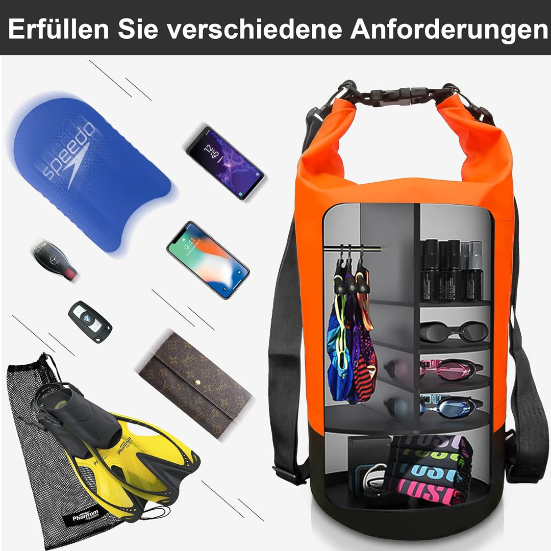 Blackace arteesol Dry Bag wasserdichte Tasche 5L/10L/20L/30L Wasserfester Beutel Packsack mit Langen