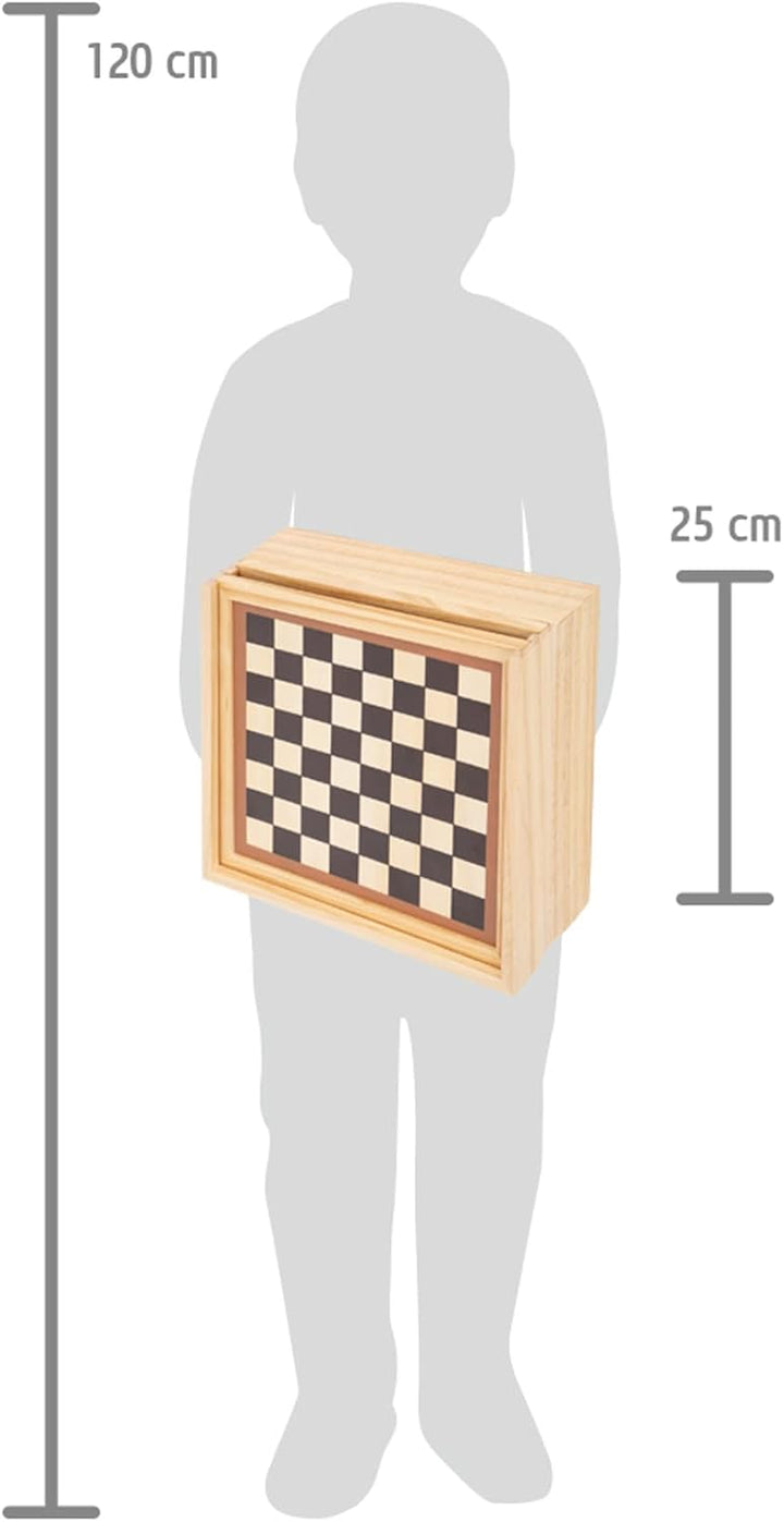 small Foot Spielesammlung 7 Klassiker aus Holz, Gesellschaftsspiele für die ganze Familie, für Kinde