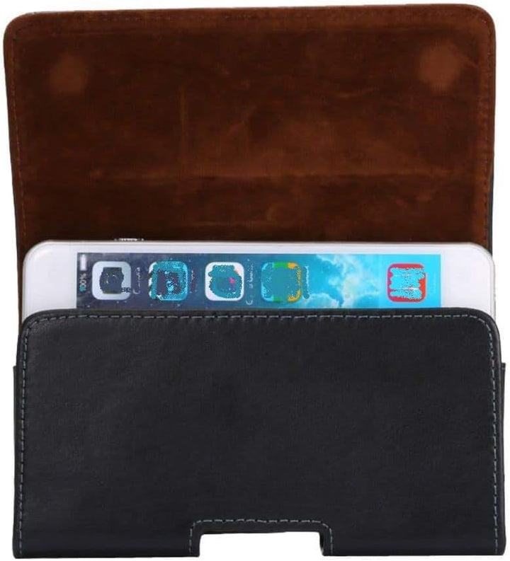 Genuine Leather Case Belt Clip Horizontal für Sony Xperia XZ1-Compact - Black