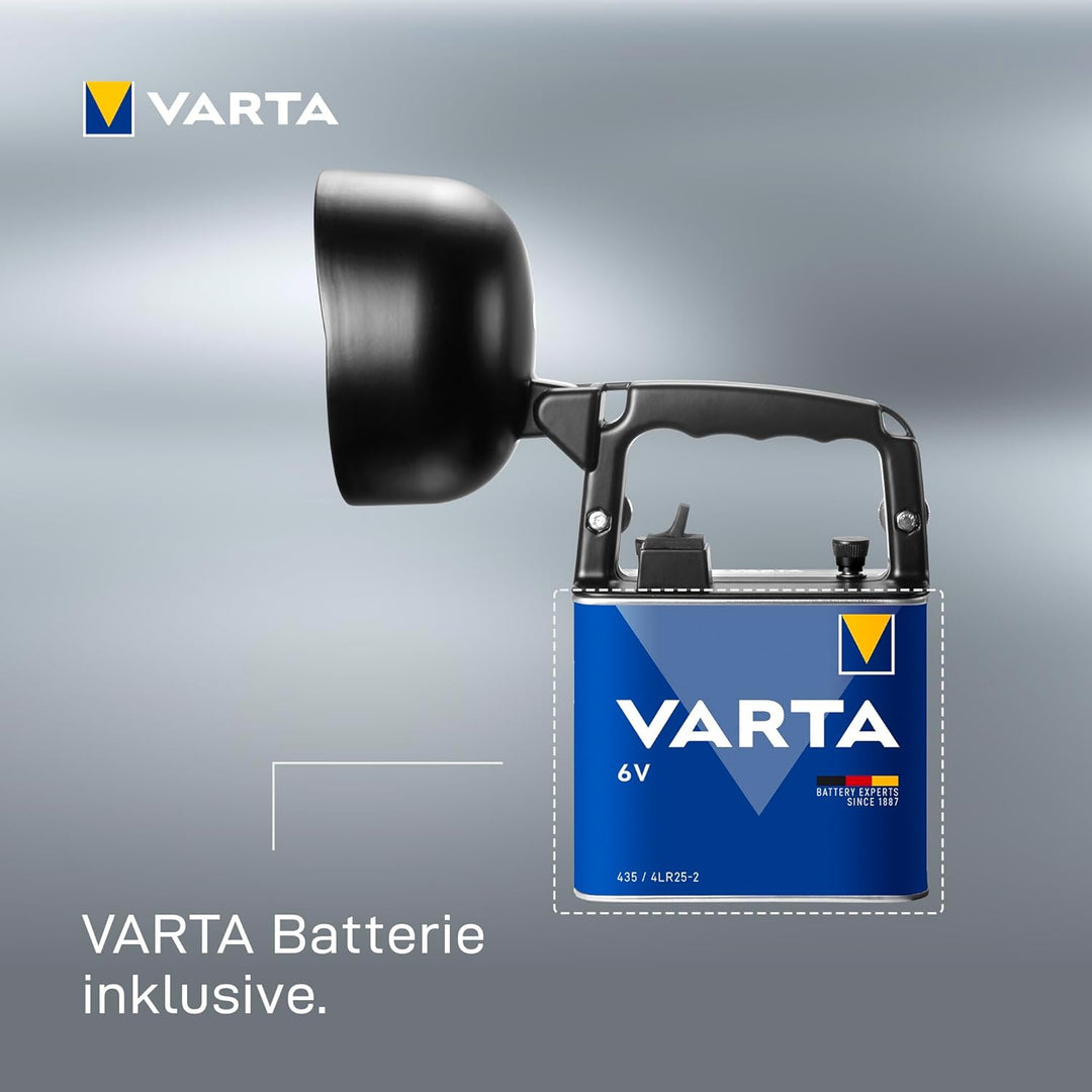 Varta 4 Watt LED Work Light (inkl. High Energy 6 Volt Batterie Arbeitsleuchte Taschenlampe Flashligh