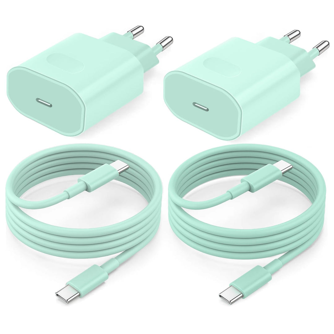 USB C Ladegerät Ladekabel für iPhone 17 16 16e 15/17 16 15 Pro/17 16 15 Pro Max/Plus,2Pack 25W USB C