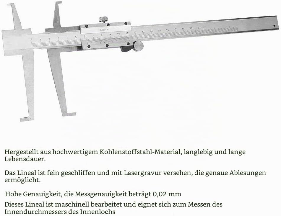 Messschieber National Industrial Grade Double Inner Groove Messschieber Interne Testkarte Gauge(9-20